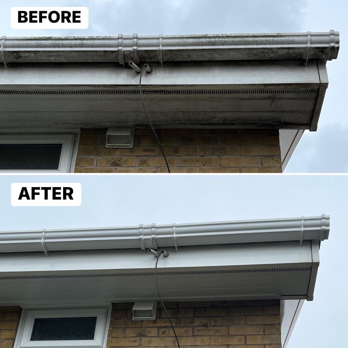 Albionwindowcle's tweet photo. Here are some great ‘before and after’ pictures from a fascia &amp; soffit clean carried out today ✨✨

Contact us now for your free quote 👍🏻

#brighton #hove #worthing #local #localbusiness #brightonbusiness #bestinthebusiness #reviews https://t.co/BurtqteLPy