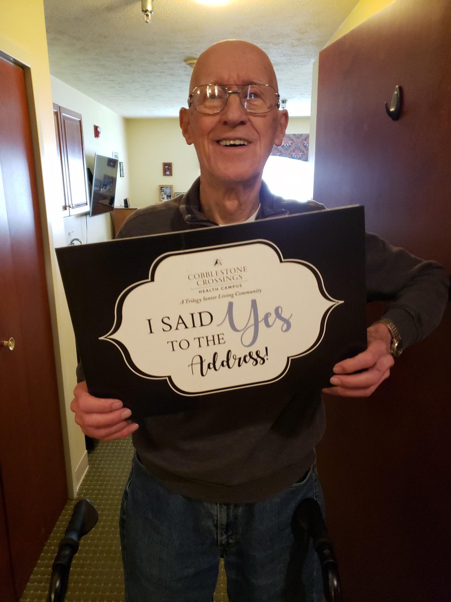 Welcome to our Assisted Living family Mr. Oeding!!