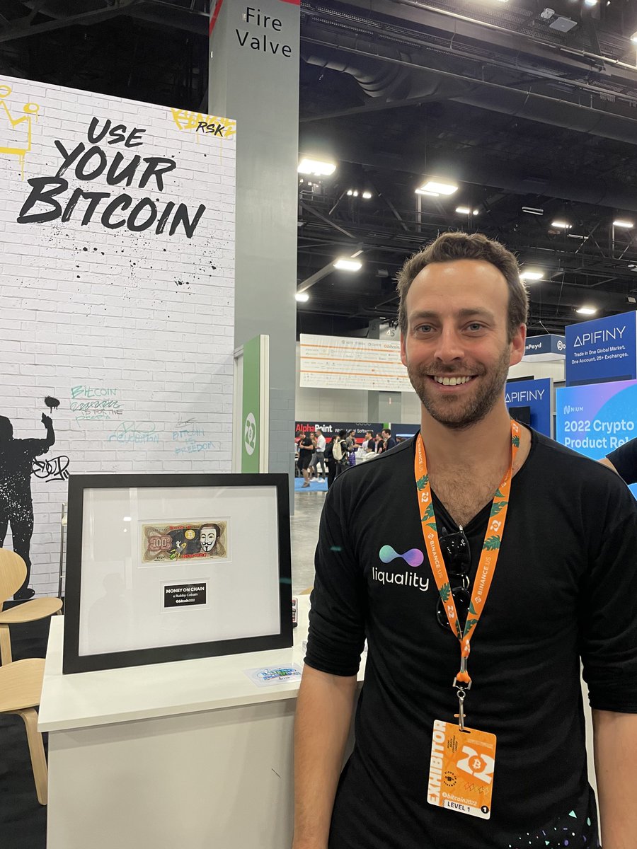 Liquality_io's tweet photo. Are you ready to #useyourbitcoin? Catch @simonlapscher at Bitcoin Conference 2022 at the @RSKsmart booth!
#bitcoin2022 https://t.co/w1CUe9ribY