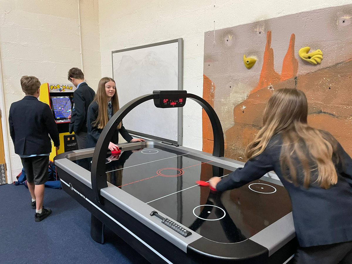 BudehavenPe's tweet photo. We were so excited to unveil our new games room at @BudeSchool! 

@BudehavenPe department have secured funding for activities to power our rewards, intervention and fundraising opportunities for students! https://t.co/oFVautgRmg