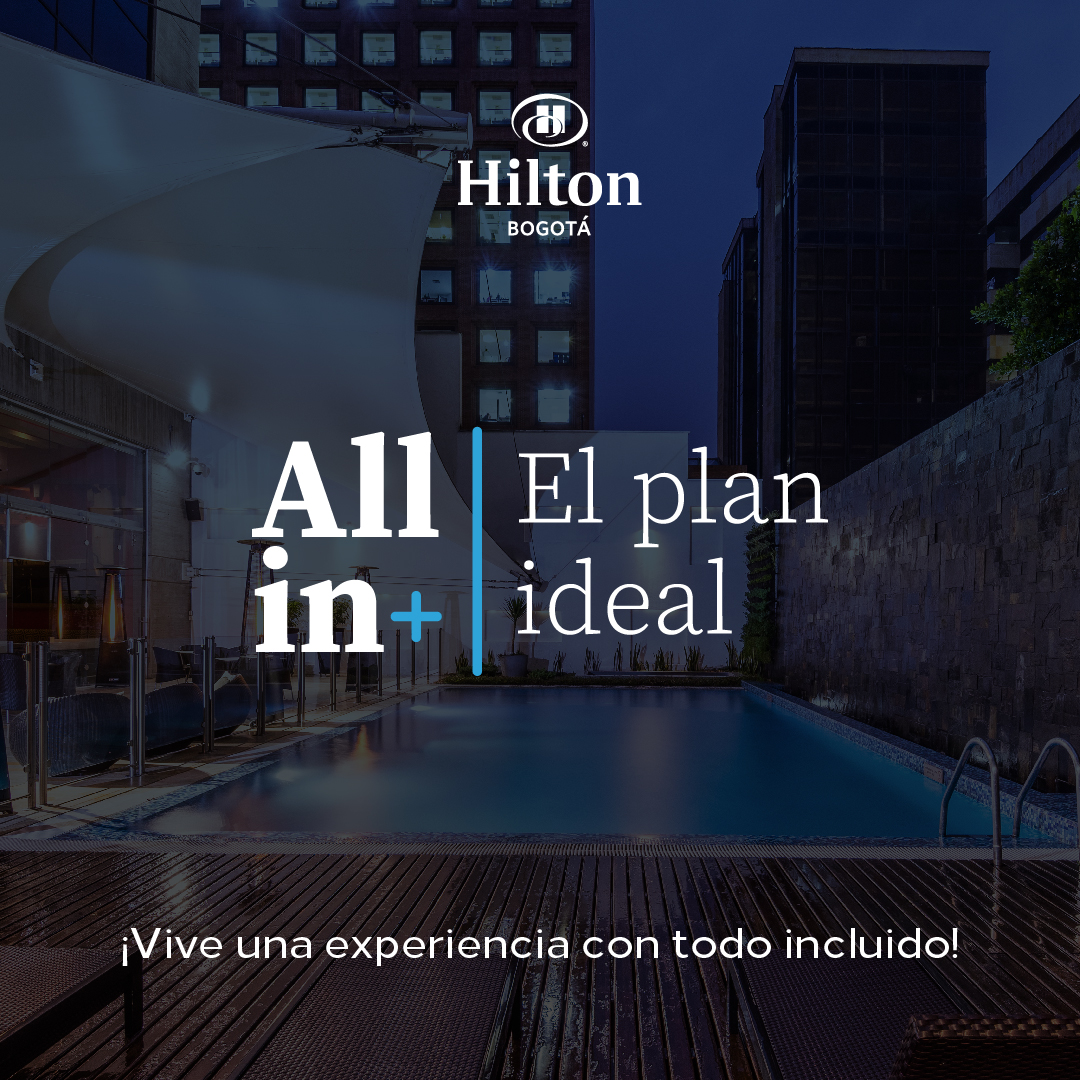 💫¡Ya viene Semana Santa! 💫 Y en @hiltonbogota estamos listos para brindarte los mejores planes🤩 Desliza para conocerlos🤩

 ¡Te aseguramos que pasarás momentos increíbles junto a nosotros! Pregunta por tu plan favorito ¡No te lo pierdas!

RESERVAS: +57 601 600 6100 ext 2611