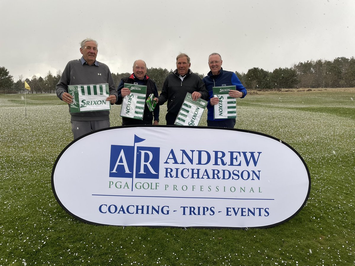 ARichardsonPro's tweet photo. Team Winners today with a combined 138pts @PenrithGolfUK and taking the @SrixonEurope Limited Edition @TheMasters #TourTowels are Paul Harrop, George Trotter, Robert Lee &amp; Mike Mitchell. #WellDone #Winners #Trips #Events #Cumbria #Travel #MastersFriday #Clients ⛳️🏌🏻‍♂️ https://t.co/NYKVBK7Qy7