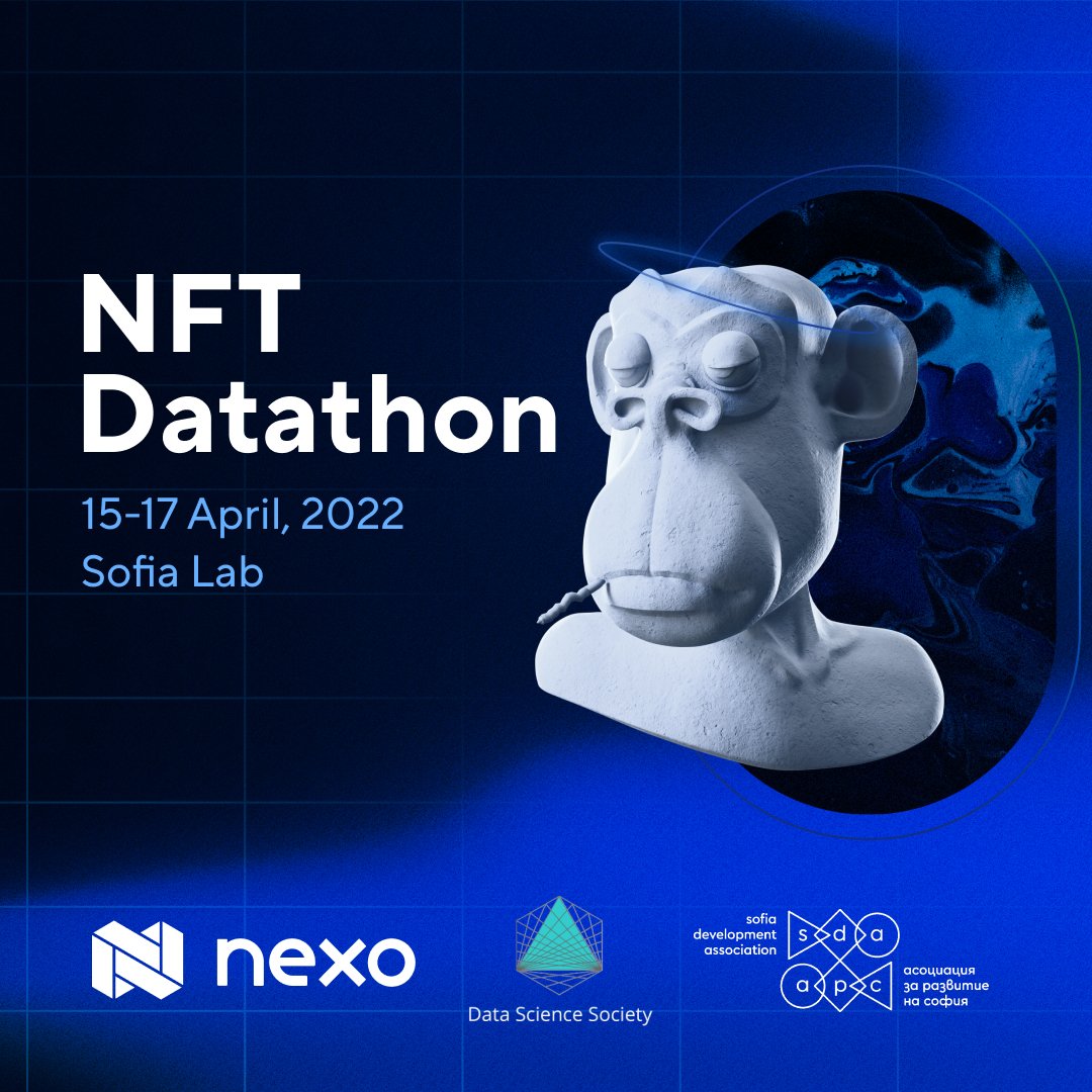 Counting down - 7 days left to the first of its kind NFT Datathon! And time to share with you the next group of mentors for the event! They are: Anton Nenov, Stoyan Mishev, Laura Tolosi and Milen Chechev !
Don't forget to join also our Q&amp;A session on 11th of April!