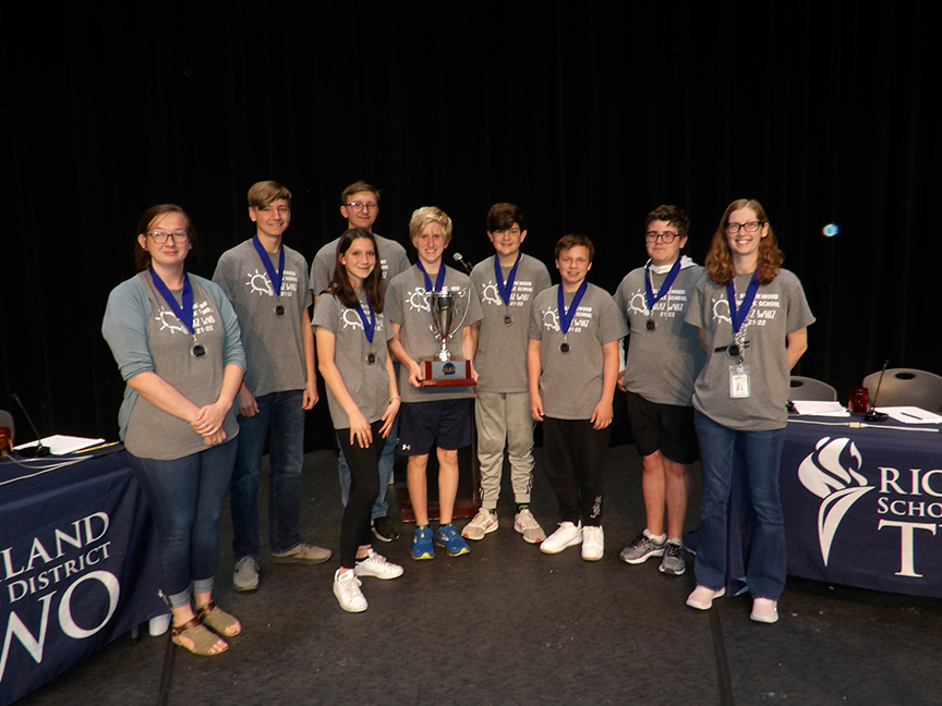 RichlandTwo's tweet photo. 🎉CONGRATS! The winner of the 11th annual Quiz Whiz Middle School Academic Tournament is Blythewood Middle School! This is Blythewood’s second straight win. MORE: https://t.co/y5JMZDo3TM
@BMSatRSD2 
#PremierStartsHere https://t.co/DExElGfTFb