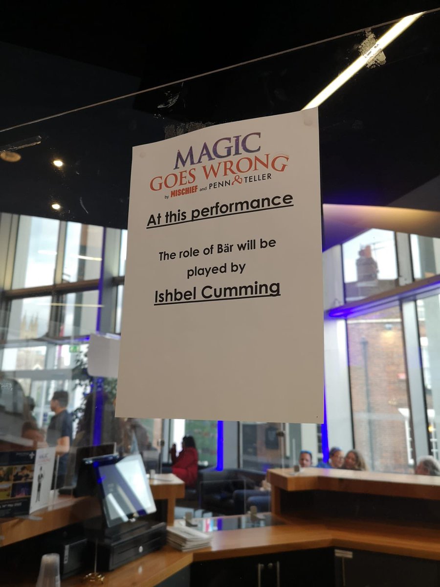 IanCMBE's tweet image. Canterbury is in for a treat tonight!!! 😃 💥🐇💥☠️ 🎩 🪄 💥 #MagicGoesWrong @ishcumming