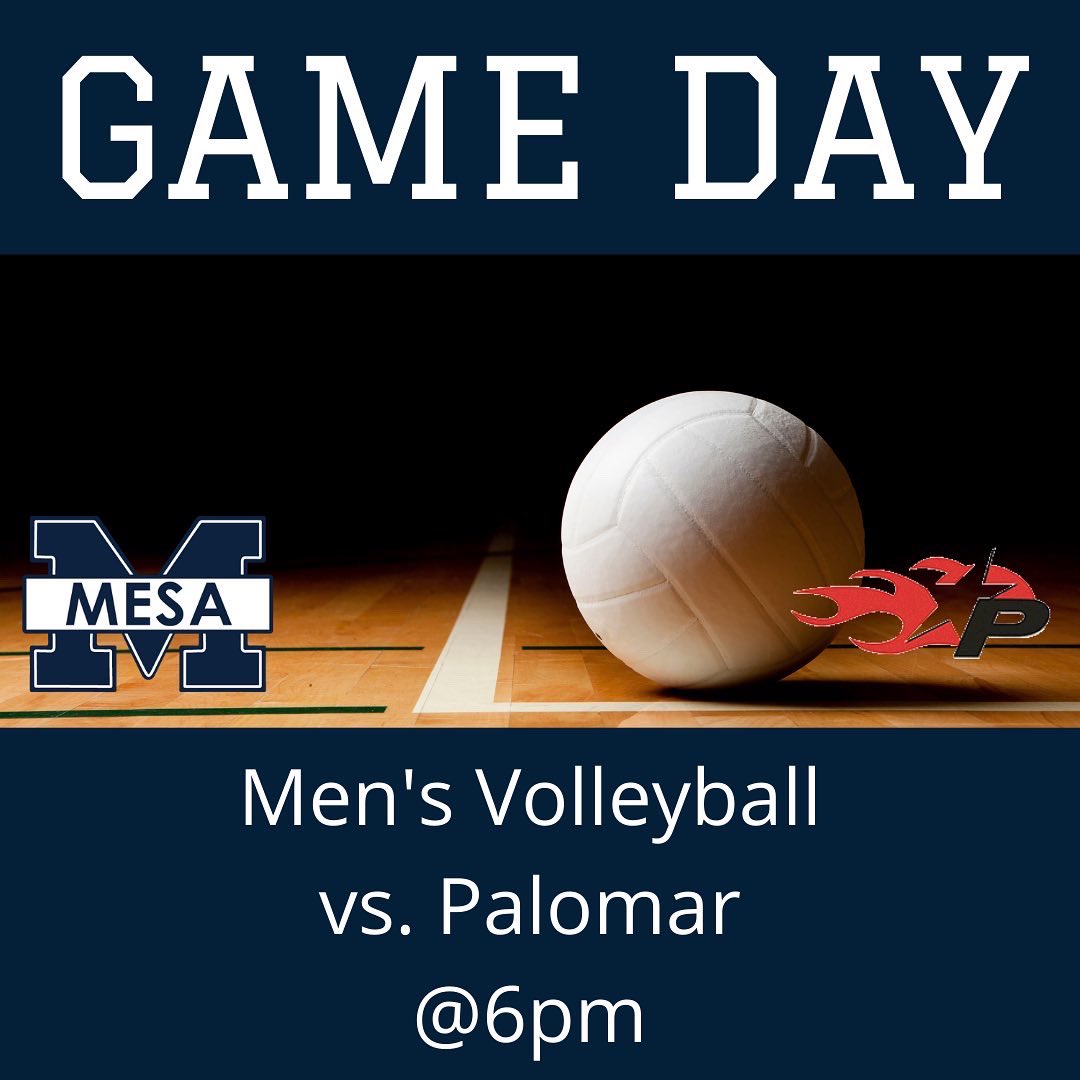 sdmesaathletics's tweet image. Game Day!!! 

Women’s Beach Volleyball takes on @PmarAthletics and @MCCSPARTANS at home 

Men’s Volleyball takes on Palomar at home

#WeAreMesa #GoOlympians #PCAC @sd_mesavball @DrRyanShumaker @PcacSports @sdmesacollege