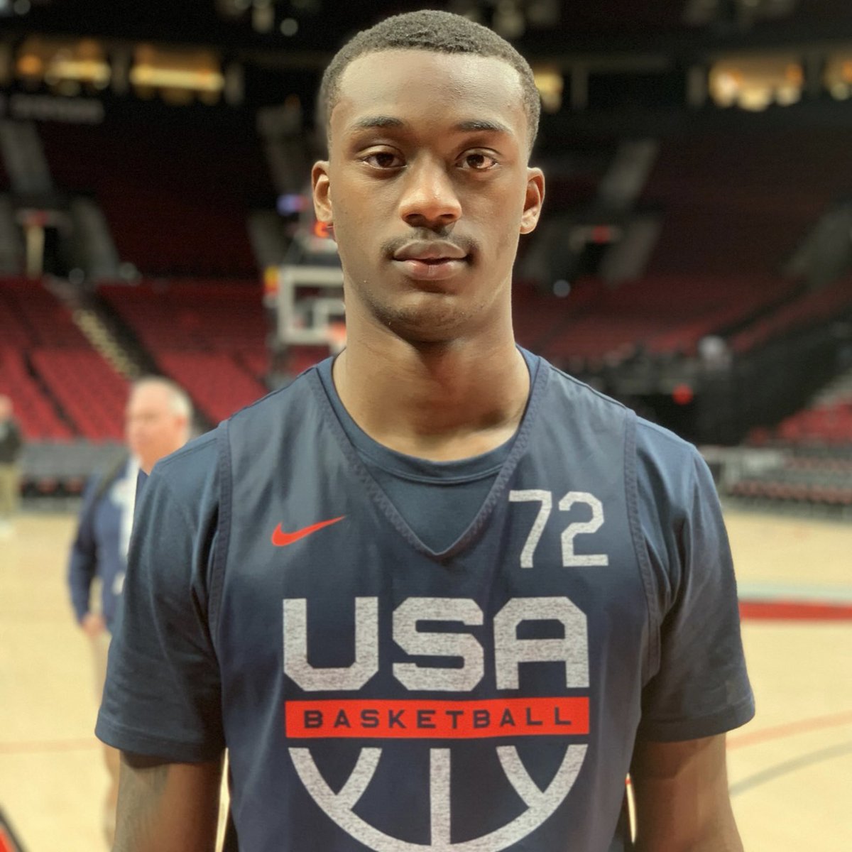 _proinsight's tweet photo. We spent some time chatting with @DukeMBB signee & @NaismithTrophy POY Dariq Whitehead yesterday after the annual @usabjnt vs. #PortlandGenerals scrimmage. We discussed @nikehoopsummit impressions, what he’s looking forward to in Durham, growing as a leader, & more. Q&A coming 🔜 https://t.co/a322pr7f6u