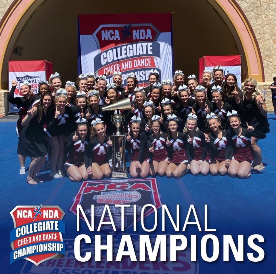 AlmaScots's tweet photo. NCA NATIONAL CHAMPIONS! @alma_cheer took first place with a score of 95.5695🅰️🙌🏼 https://t.co/12OCcultJv
