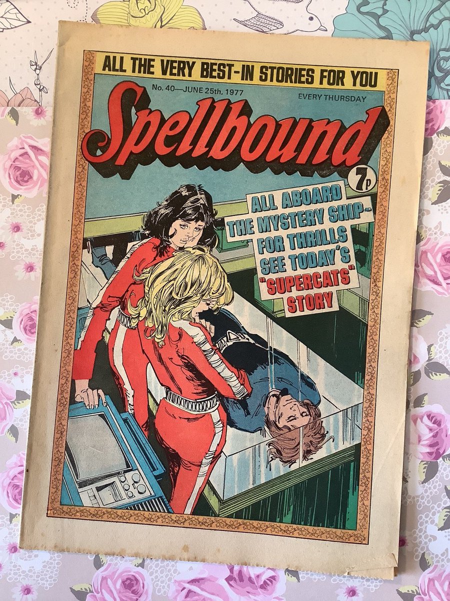 WatsonsVintage's tweet photo. A FABULOUS Nostalgic Birthday Gift in my #etsyshop :RARE Vintage From June 25th 1977 'Spellbound' Issue No 40 Girl's Comic Strip Mystery Stories Fun Nostalgic Birthday Gift https://t.co/X9445Kk3Lm #Spellbound #VintageComic #MysteryStories #CollectableComic #FunGift #GirlsComic https://t.co/4yAEgOGBem