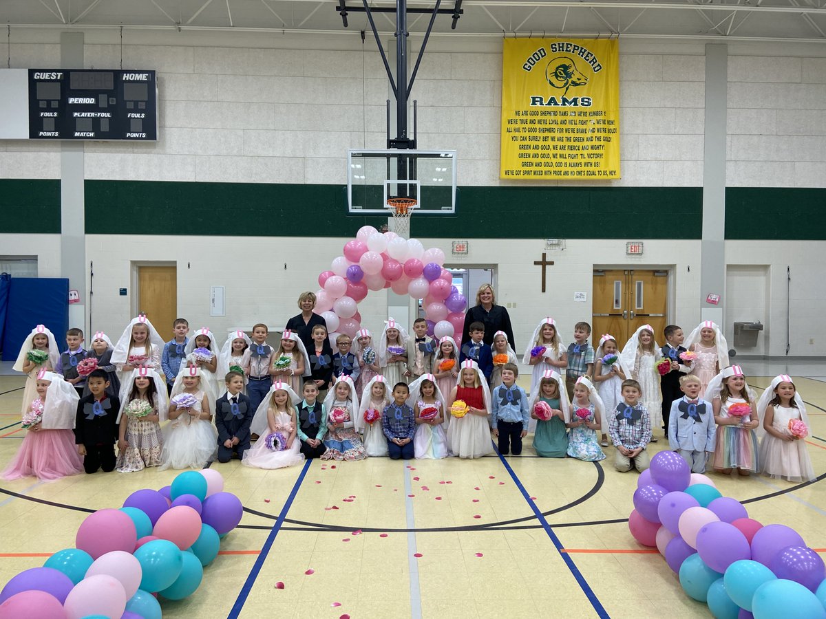 GSCSRams's tweet photo. Wedding bells were heard today at GSCS,  Q and U were married today!  💘 #iamgscs #gsramfam https://t.co/0PCz75Bavk