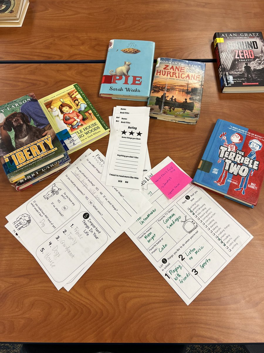 Henderson_LC's tweet photo. Helping students find new books to try is one of my favorite things to do. Plus, I get to work with some amazing teachers that are always looking out for their readers. 🤓 @HENDeagles https://t.co/3KRsnMHuYY