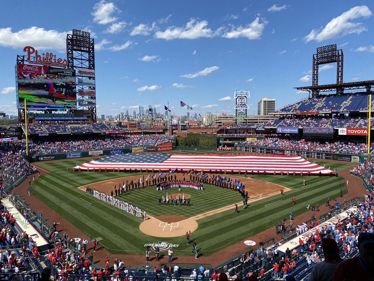 Sam__Bornstein's tweet photo. Spring Training ✅
Move to Philly ✅
Opening Day ⚾️

#RingTheBell https://t.co/kprHXwSmVF