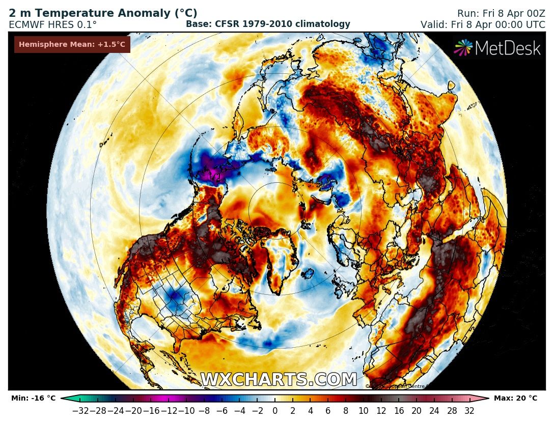 Heat waves in North America, North Africa &amp; Asia currently.

Some places have never been this hot so early in the year.