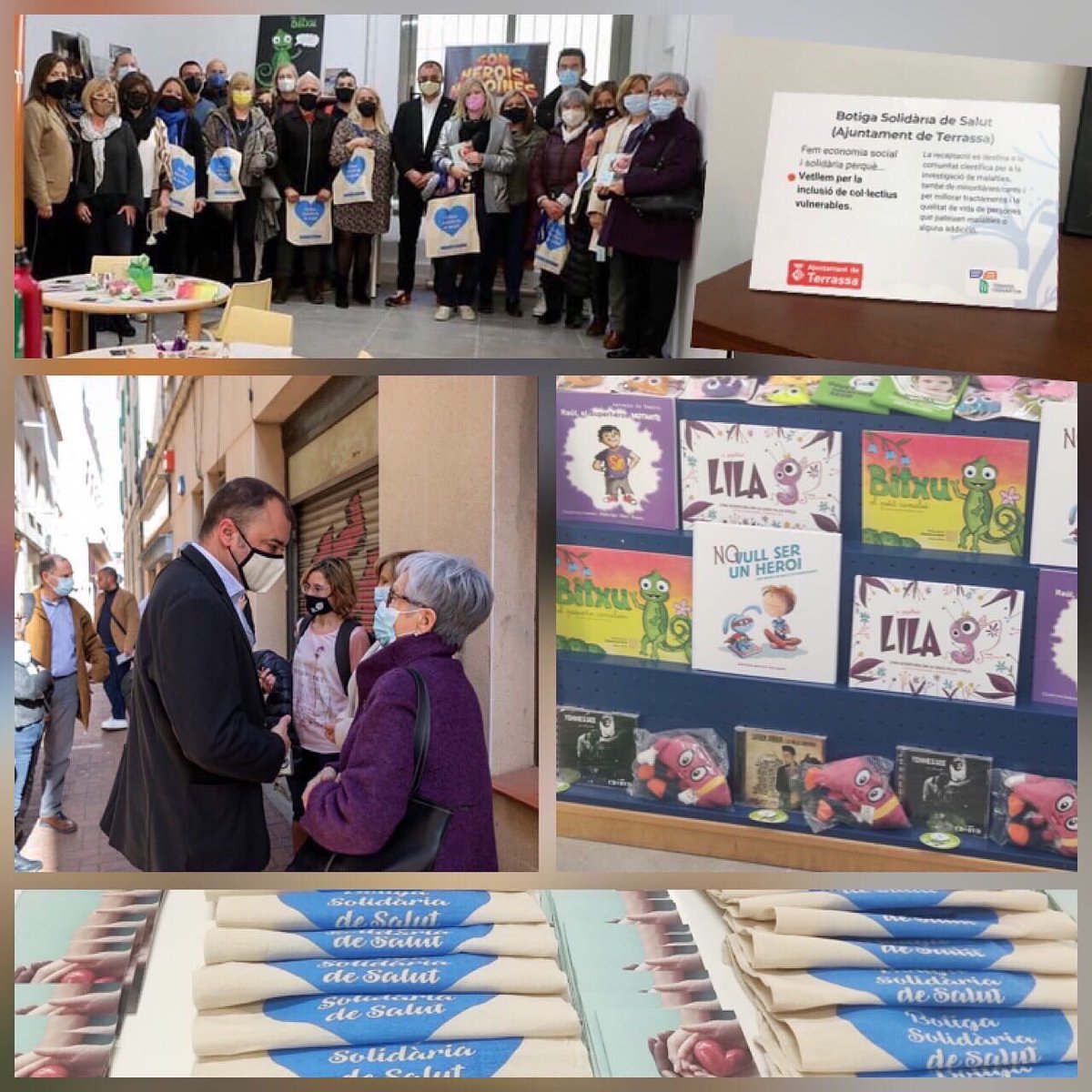 Ahir, DIA MUNDIAL DE LA SALUT,  es va presentar la nova Botiga Solidaria de Salut, que obrirà aviat al carrer de les Parres de Terrassa.
 La  Guia d’Entitats de Salut de Terrassa, que podeu consultar ja a la web de l’Ajuntament de Terrassa a:  terrassa.cat/ca/guia-d-enti…