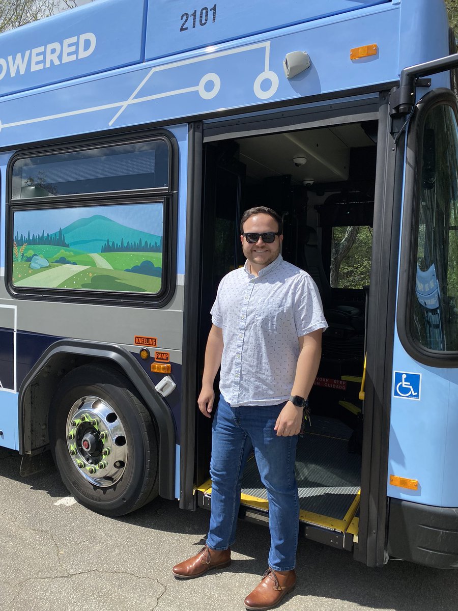 Great morning with <a href="/chtransit/">Chapel Hill Transit</a>, <a href="/chapelhillgov/">Town of Chapel Hill | A Place for Everyone</a>, <a href="/UncEnergy/">UNC_Renewable Energy Special Projects Committee</a> and many others. Electric buses are a reality for our community thanks to the tireless efforts of many, and I’m grateful to have attended their unveiling! #electricbus #commuting #emissionreductions