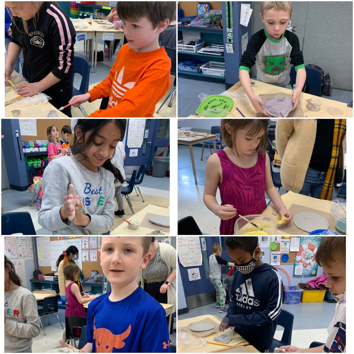 MsGullick's tweet photo. @kaylapfranco @LPSStormWatch   So much fun doing pottery in Ms.Franco’s class! https://t.co/3cTDAlb89g
