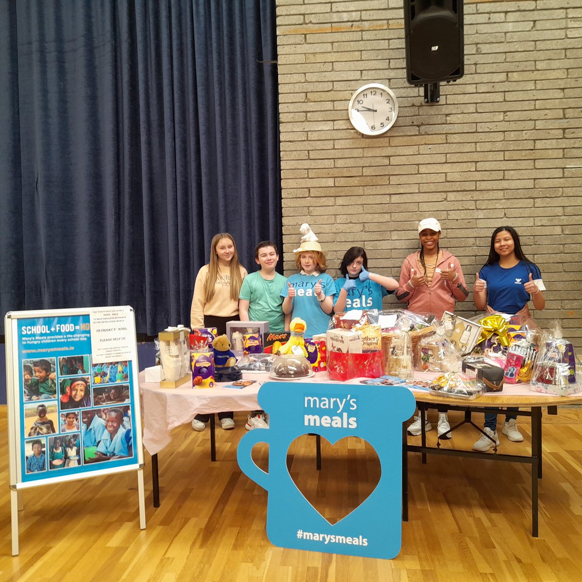 Happy Le Chéile Day! Our 1st years really got involved with inclusion and diversity designing their own Easter hats and having a bake sale for Mary's Meals! #LeChéileDay