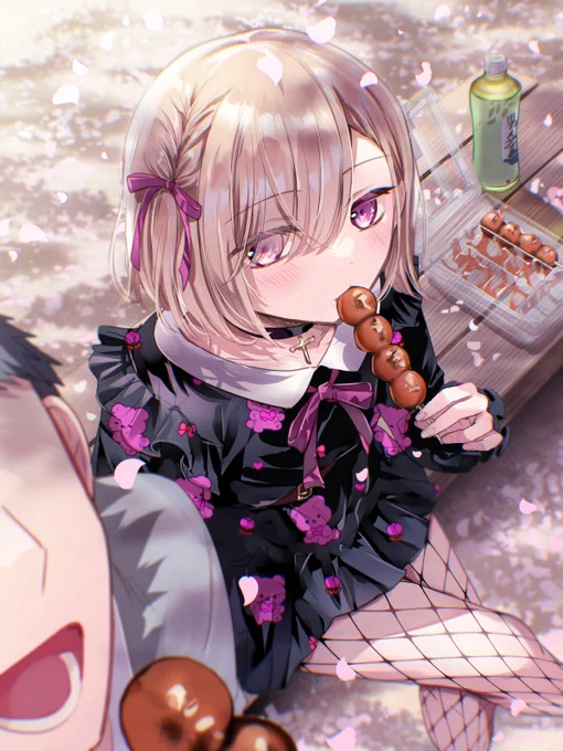 桜よりも君を見ていたい娘 