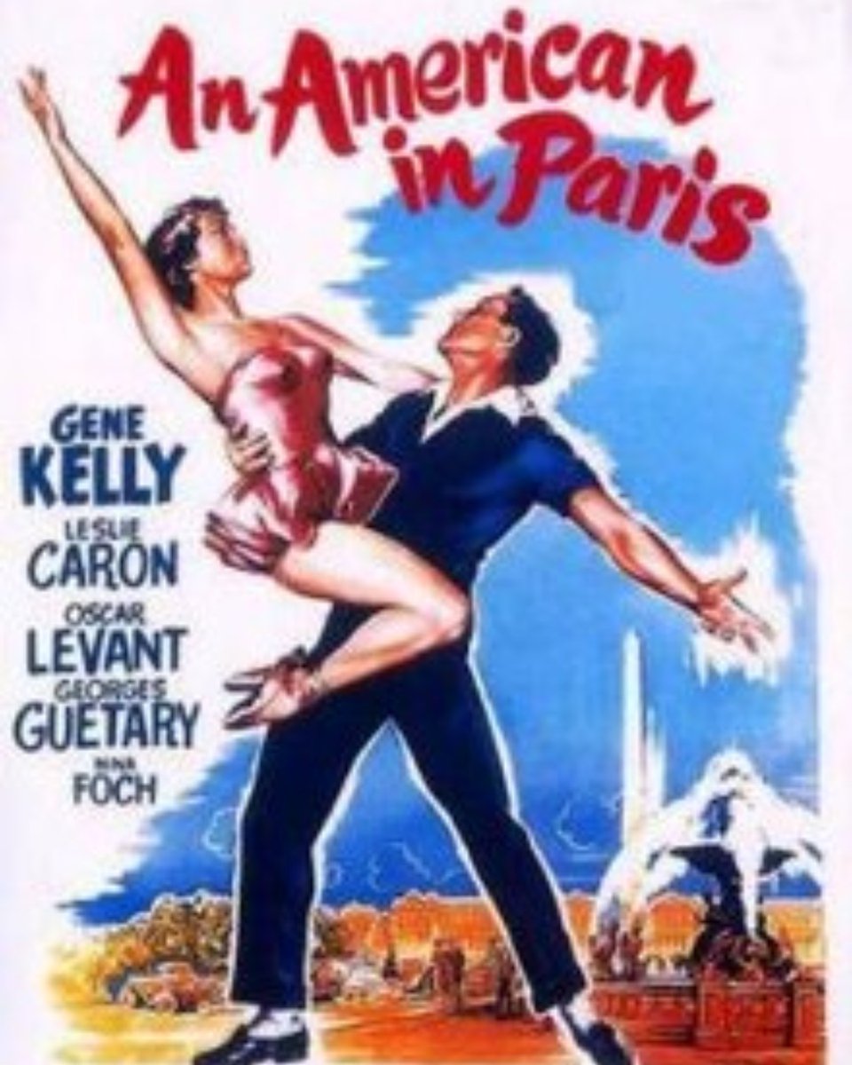 TONIGHT (APR 8) at 7:30 PM - AN AMERICAN IN PARIS.
Starring Gene Kelly, Leslie Caron &amp; Oscar Levart.
Tickets: ow.ly/eVfu50IA0Fa
