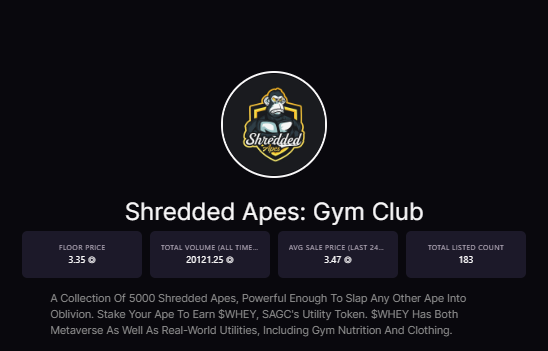 SolSkars's tweet photo. just loaded a couple @ShreddedApesNFT looking mad undervalued right now 👀 https://t.co/d41OG1oEqK