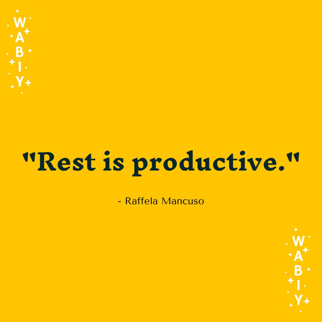 We can be our own toughest critics when it comes to rest sometimes. What does rest mean to you? ✨

Quote from <a href="/raffela_mancuso/">Raffela Mancuso</a> #yeg