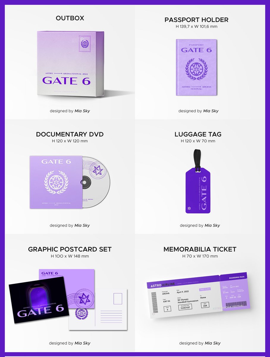 Concept] 2022 ASTRO AROHA FESTIVAL 'GATE 6' Special MD Box Set