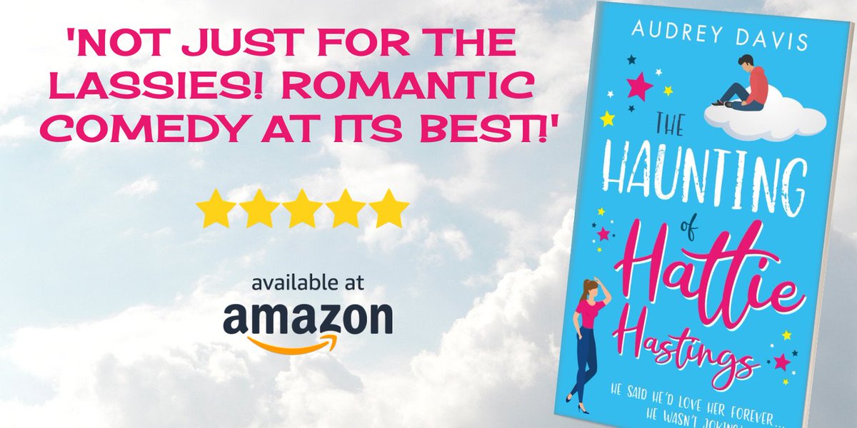 audbyname's tweet photo. Another fab #Review for my #romcom with a ghostly twist. Yes, men enjoy the genre too! 😊 Over 100 reviews/ratings on Amazon. Perfect escapism for the #weekend #ChickLitReads
https://t.co/g33dI06ypY https://t.co/r4ebJhiCpV