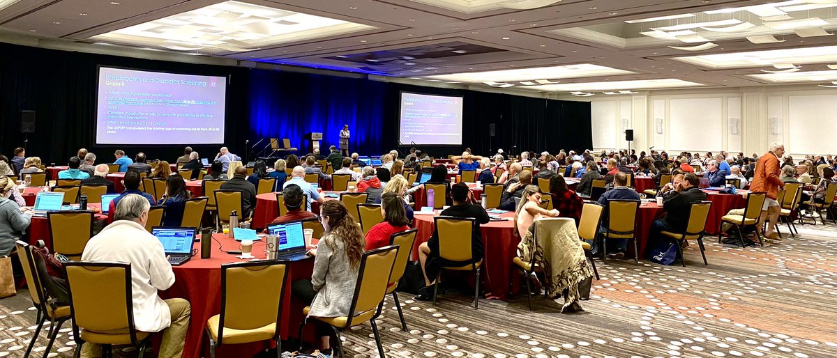 GeraldBanksMD's tweet photo. @TXFamilyDocs C. Frank Webber Lectureship &amp; Interm Session off to a great start with @RebeccaHart10 presentation on USPSTF Updates. #TAFP #PrimaryCare #AAFP https://t.co/XWVYWz7SJx