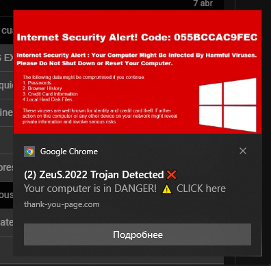 TheGrefg's tweet photo. Un poco raro encender mi Pc y que me salga una notificación de Google Chrome (que nunca me aparecen) diciendo esto: 

Ayuda por favor, qué hago, mañana me han hackeado todos mis canales y mi casa incluida. https://t.co/SjcSxV3kqx