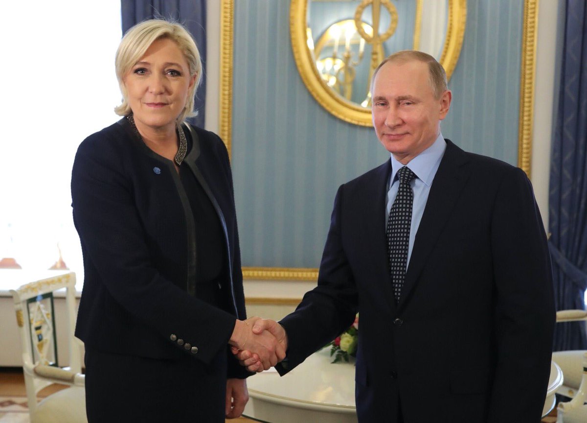 Success in our "anti fascist operation" in Ukraine relies on France electing the Fascists we fund.