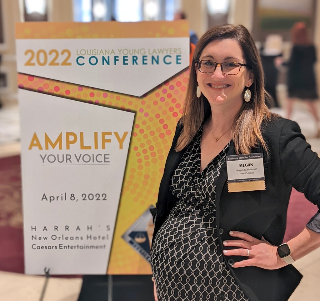 meganspeterson's tweet photo. Very proud to serve as Chair of the @LSBA_YLD Conference this year as we welcome young lawyers, judges, and practitioners from across the state for CLE, networking, and our annual awards presentation!
Stick around for updates throughout the day!
#LSBAYLD https://t.co/kRzl7KyRjY