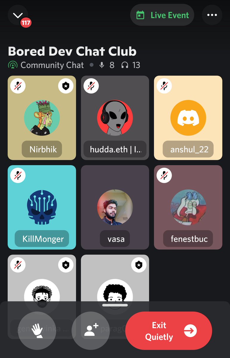 0xDapplist's tweet image. We are live now #BoredDev chat club 
#TheDappList🦉