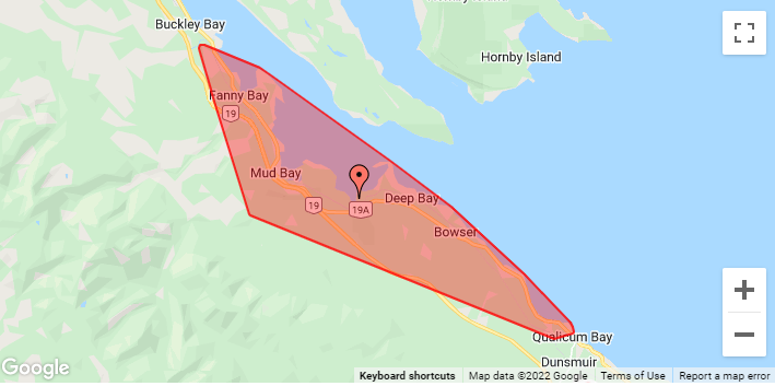 bchydro's tweet photo. Crews are on site at an outage affecting 2,200 customers in the #Bowser, #FannyBay and #QualicumBay area. They're sharing updates here: https://t.co/dzDXP9Mdcx https://t.co/d0NGqy2h3X