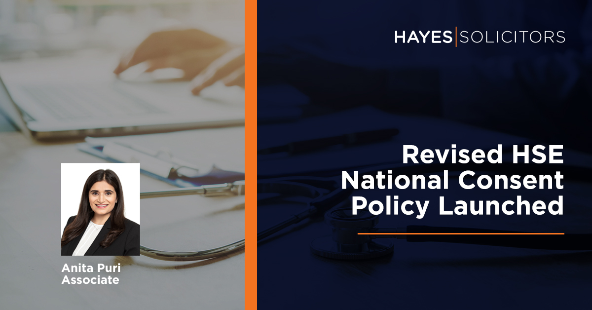 Hayes solicitors LLP (@hayessolicitors) on Twitter photo Anita Puri from our Healthcare team provides a helpful update on the revised National Consent Policy launched by the HSE reflecting important legislative and policy changes that have occurred since the 2013 Policy hayes-solicitors.ie/News/Revised-H⦠#healthcarelaw <a href="/HSELive/">HSE Ireland</a> Anita Puri from our Healthcare team provides a helpful update on the revised National Consent Policy launched by the HSE reflecting important legislative and policy changes that have occurred since the 2013 Policy hayes-solicitors.ie/News/Revised-H⦠#healthcarelaw <a href="/HSELive/">HSE Ireland</a>