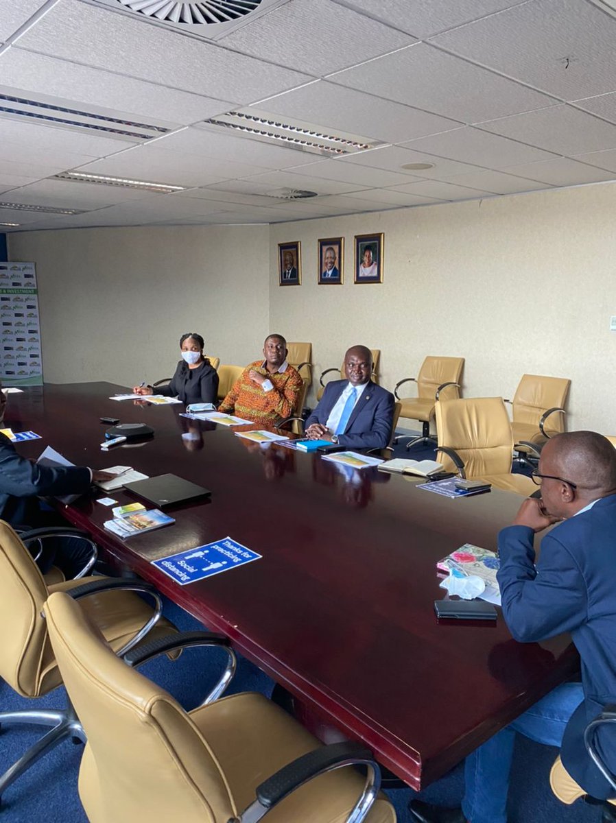 GhanaHighComSA's tweet photo. Mission's Delegation headed by the Head of Mission, His Excellency Charles Owiredu on 4th April 2022, had a meeting with Mr, Isaac Mahlangu, CEO of Mpumalanga Economic Growth Agency (MEGA). https://t.co/mYoxDIKYLd