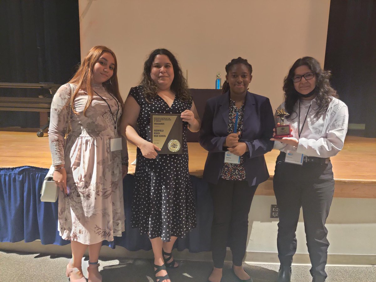 DBHSpathfinder's tweet photo. Congratulations to #DBHS #Classof2025 member Sophia Dantas who was elected as a new officer for #BrowardCounty Future Educators of America County Chapter (FEA)! She will represent #DeerfieldBeach proudly as Treasurer at rallies and conventions!! https://t.co/HoFP5aGqIs