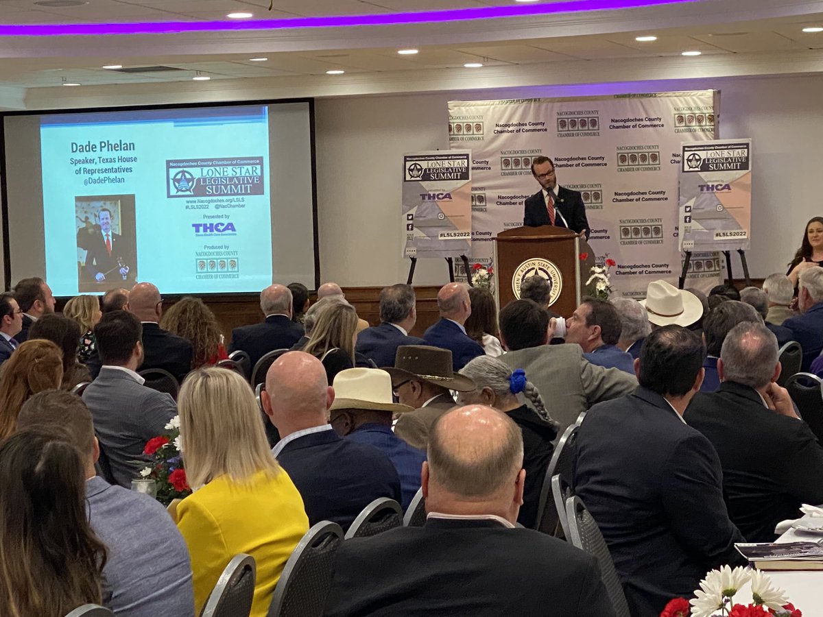 ChadWilbanks's tweet photo. At the Lone Star Legislative Summit packed house, and #txlege House Speaker @DadePhelan said, “There are 13 different ways to go to prison for violating with Texas penal code involving oysters, and we need to fix that.” Thank you, Speaker #LSLS2022 #oysters https://t.co/0XmIxghSMz