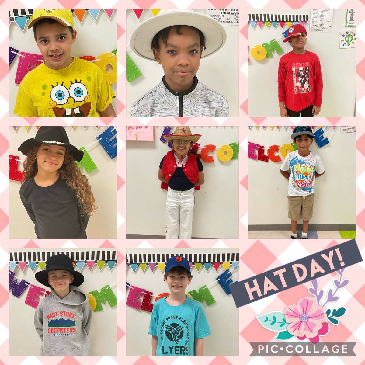 We have hats of all shapes and sizes! Spring break …here we come!#flyerspirit @pgesflyers