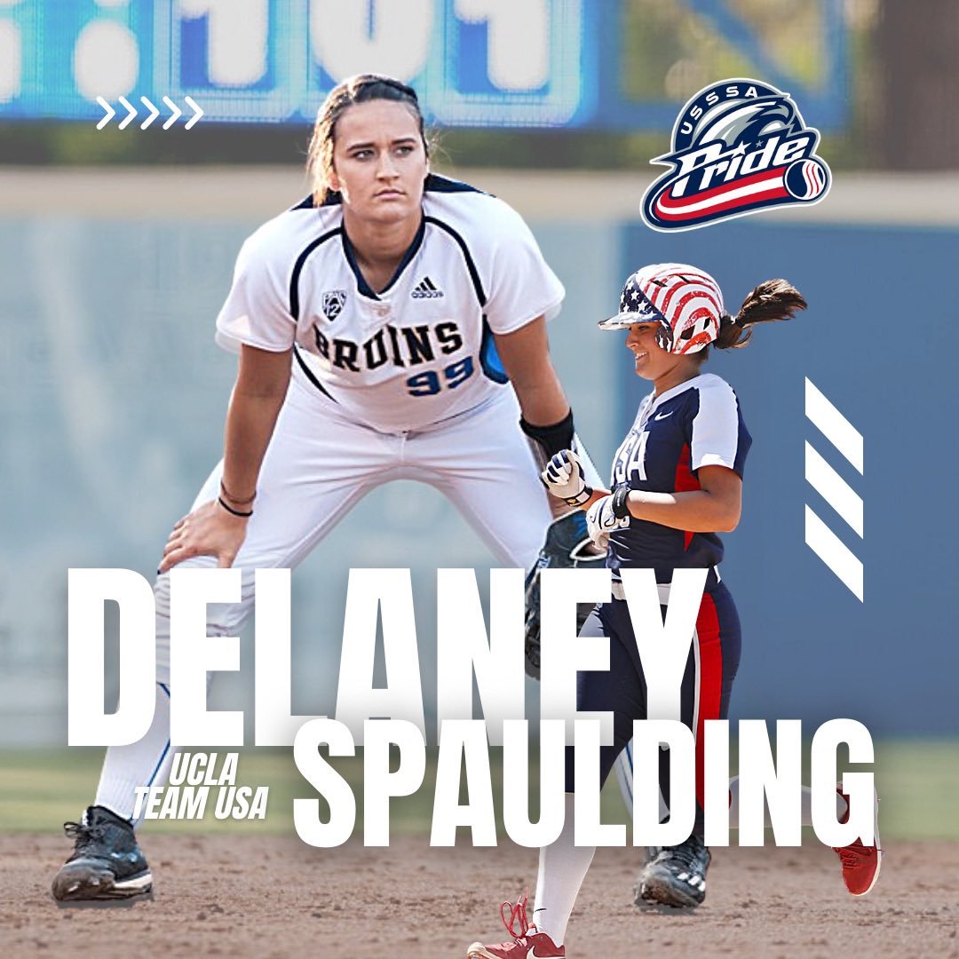 SIGNED➡️ The @USSSAPride sign @UCLASoftball All-American and @USASoftball Olympian shortstop, Delaney Spaulding! See you on the field soon, @DelaneyyLyn🔥