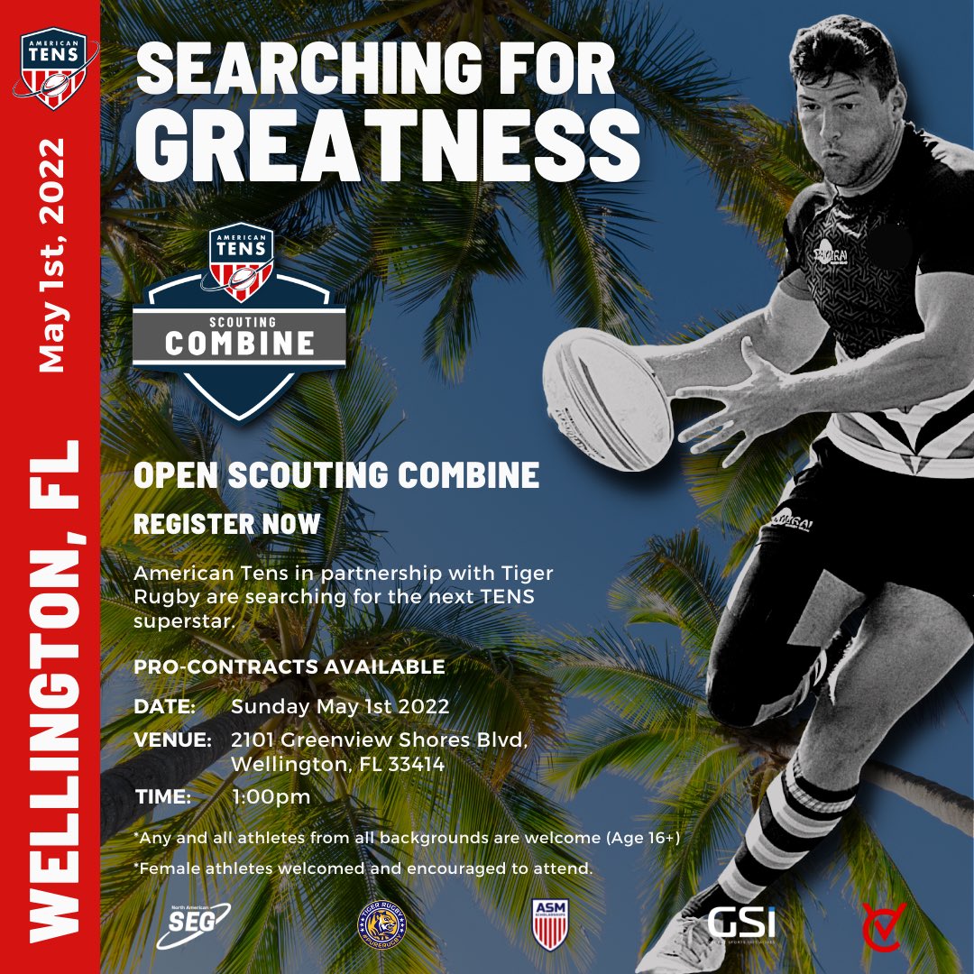 american_10s's tweet image. Have you got the ability to top the Tens stats?
Then attend the next American Tens Combine and show what you've got 🏆

NEXT COMBINE 
Date: Sunday May 1st 2022
Time: 1:00pm
Venue: 2101 Greenview Shores Blvd, Wellington, FL 33414

#AmericanTens
#SearchingForGreatness
#procombine