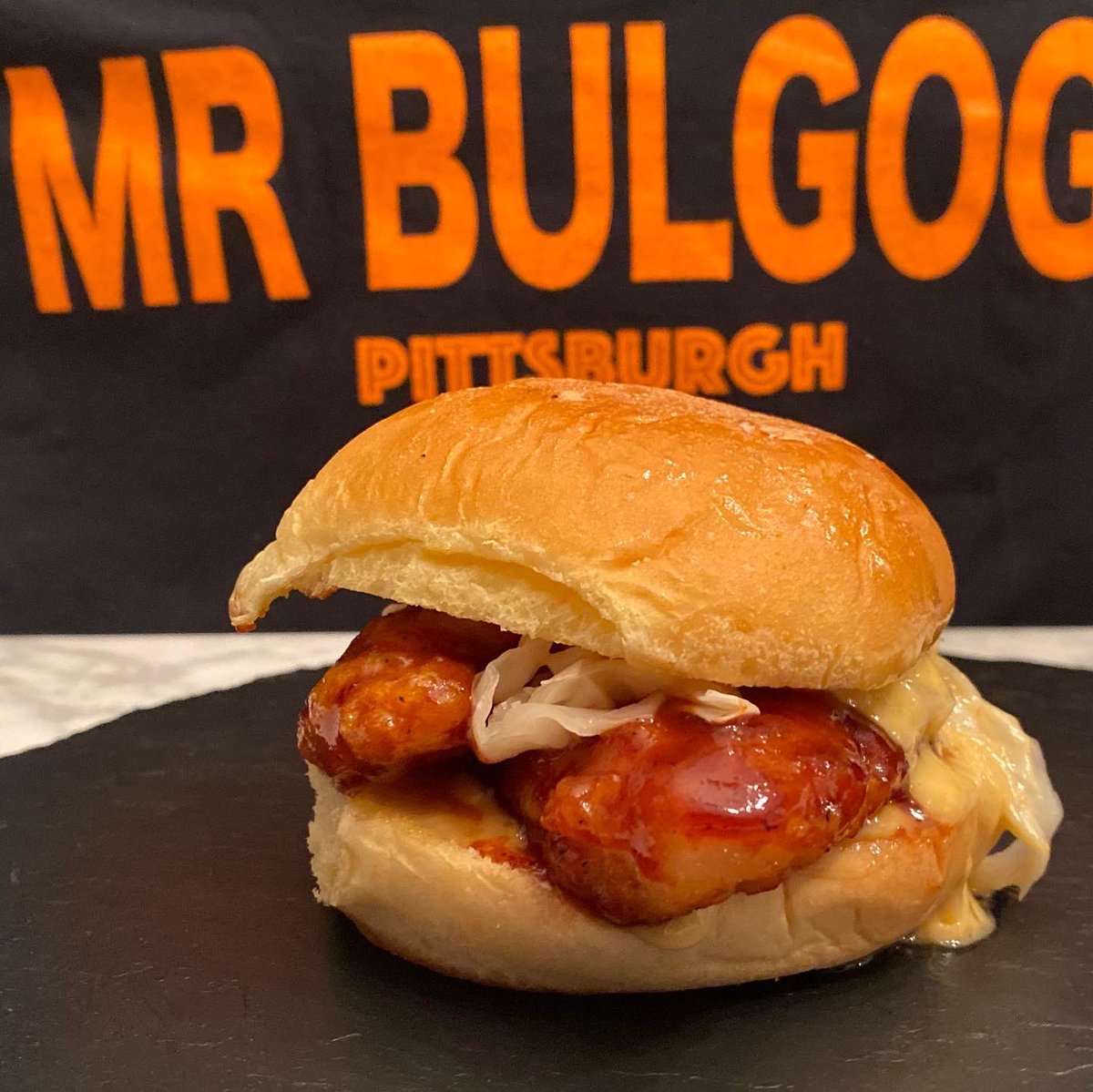 Fish Friday Special and today is the season finale of Korean Hot Fried Fish Sando <a href="/OldThunderBrew/">Old Thunder Brewing Co.</a>. We also have our regular bowls. #fishfriday #koreanFishSando