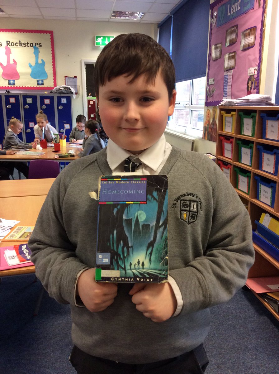 StBernsPrimary's tweet photo. John achieved his personal goal to complete Homecoming . Great dedication John ! #readingforpleasure #3EL # https://t.co/R74A8LBqNv