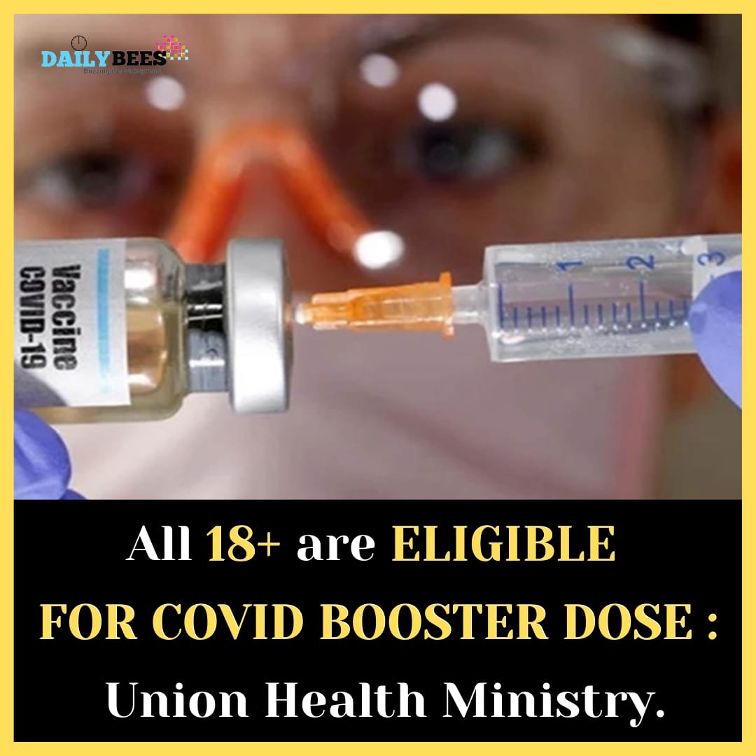 DailyBees1's tweet photo. Union Health Ministry announced #CovidBoosterDose for all adults (18+), from 10 April,2022 
There must be minimum gap of
9 months from jabbing of 2nd dose of vaccine.
End users will need to pay ₹600 for booster dose of #Covishield as per  guideline of Serum Institute of India. https://t.co/f0L1vRuRPy