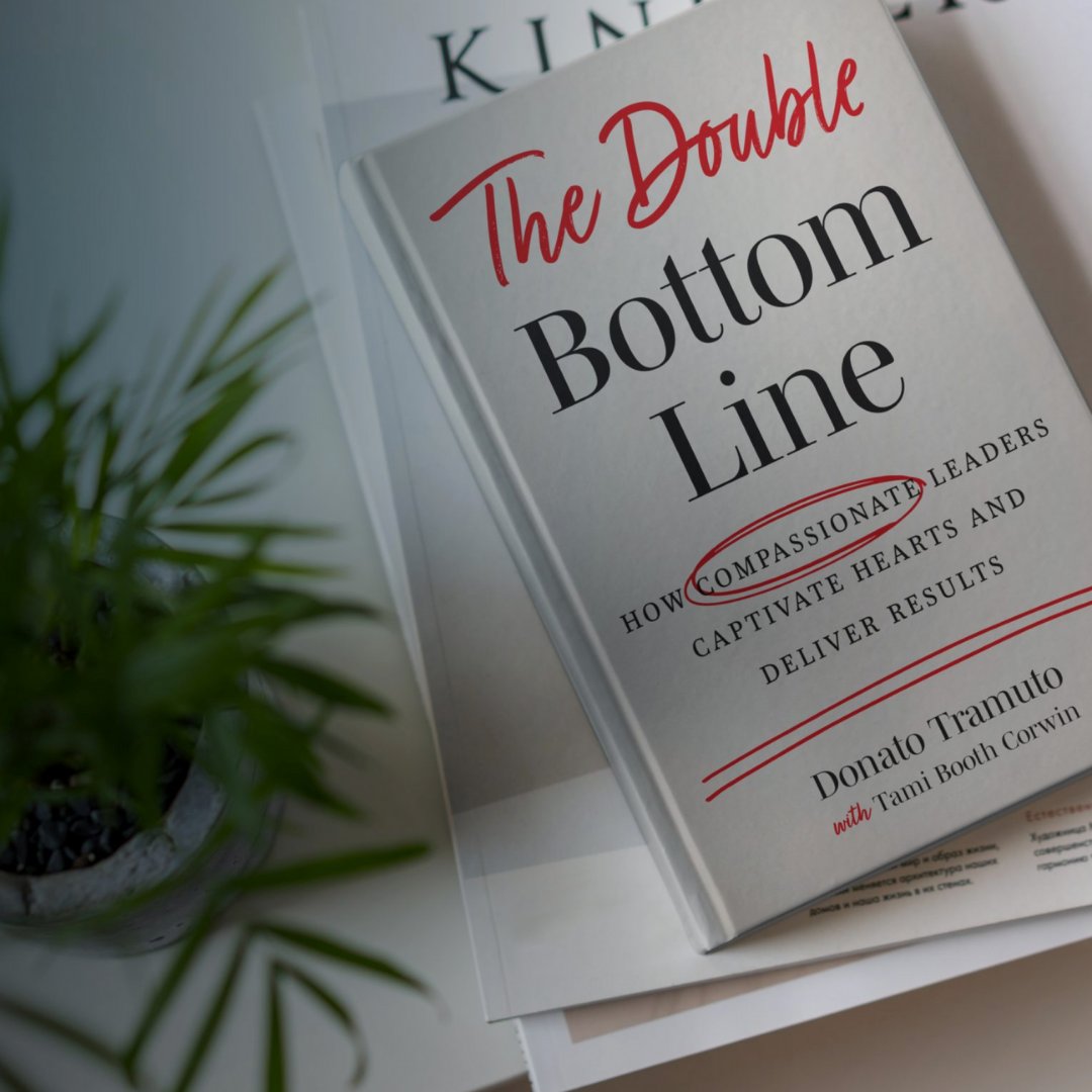 Kennedy_HRC's tweet photo. #TheDoubleBottomLineBook includes valuable lessons from remarkable leaders across several industries. Thank you to our board member @DonatoTramuto for continuously championing #WorkplaceDignity and #CompassionateLeadership. Check out his book here: https://t.co/fndEmtskJ0 https://t.co/8qT7Mwl1d1