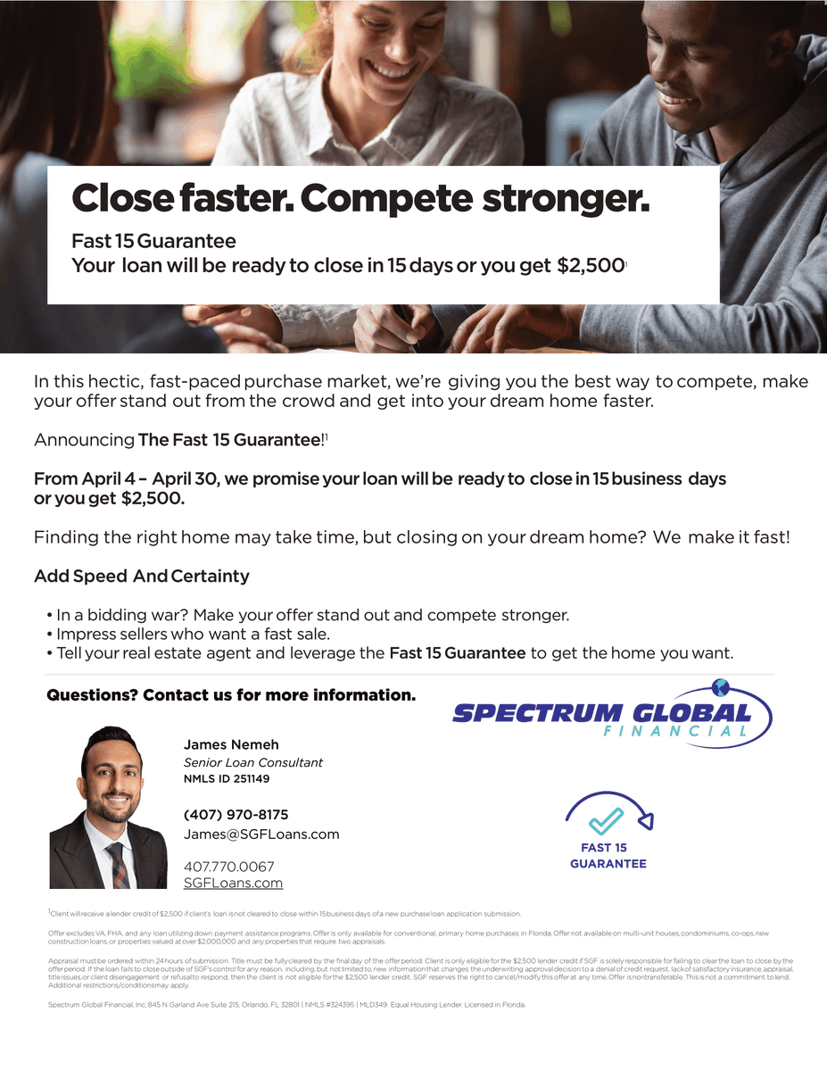 SGFLoans's tweet photo. ATTENTION: Agents and Home Buyers‼️
#closefast #realestate #homebuying #brokersarebetter #homeloans #incentives https://t.co/i139VLiDHJ