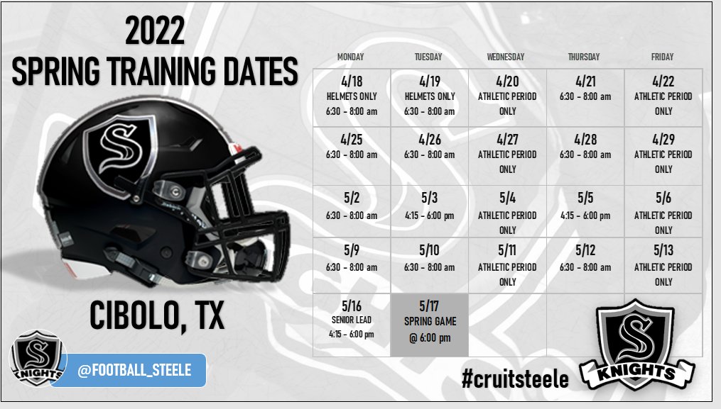 🚨College Recruiters 🚨
Big time recruits in Cibolo, TX.
Come check us out!
#cruitsteele #GoKnights