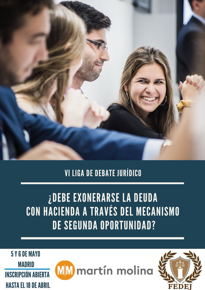 FEDEJdebate's tweet photo. ❗Recuerda que antes de que finalicen las vacaciones de Semana Santa, tienes pendiente la inscripción al torneo de #debatejurídico. 
⏳Fecha límite: 18 de abril. 
👉Inscripción: https://t.co/6xCkJgQ69M https://t.co/JD7pGeyjBD