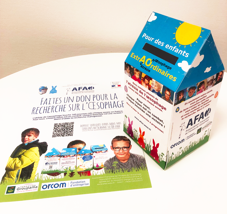 ORCOMFrance's tweet photo. [FONDATION] La Fondation #ORCOM est fière de soutenir l’@afao_asso (Association Française de l’Atrésie de l’Œsophage) dans son opération « Des tirelires pour des enfants extrAOrdinaires ».

Pour en savoir plus sur l'association et ses actions➡️ https://t.co/B0i2imsOZK https://t.co/Sl0jKJebpg
