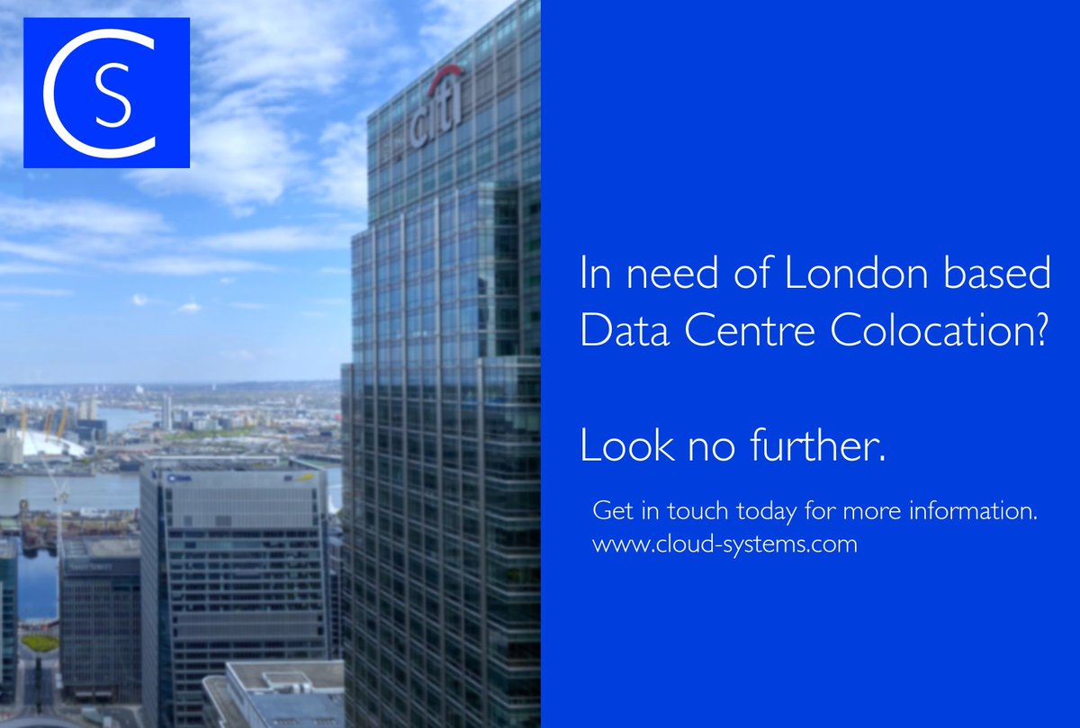 Cloud_Systems's tweet image. ☁️ Get in touch with our team today for more information! ☁️

#thecloudsystemsgroup #msp #informationtechnology #servers #support #consultancy #colocation #colo #itinfrastructure #itinfrastructuremanagement #datacentre #datacentreservices #dwd #cloud #publiccloud #privatecloud