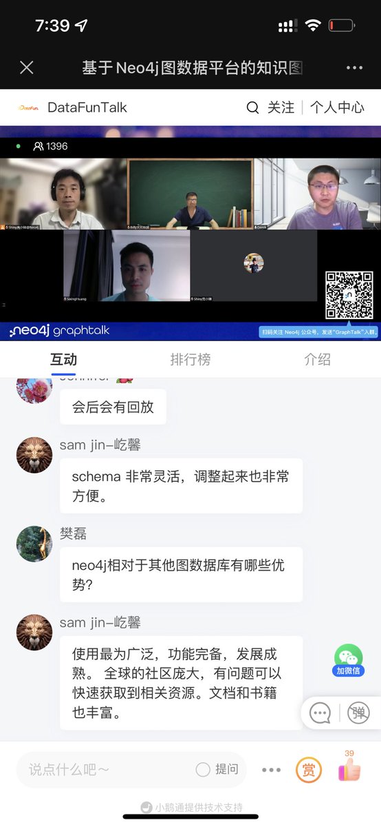 shinyzhu's tweet photo. Thank you everyone for joining our #GraphTalk live event in China from @neo4j. Thanks our special guest @BarrasaDV and speakers Weimin Ye and @dgg32. https://t.co/maT2o4Ynj7